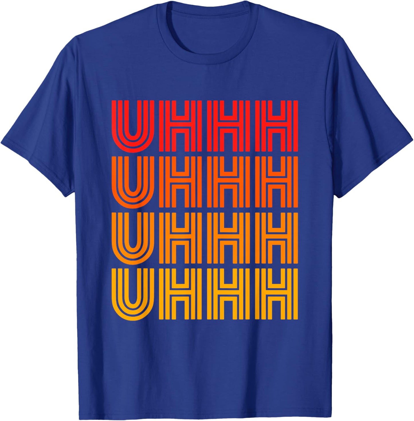 Uhhh Funny Uh Uhh Ponder Um Hmm Think Awkward Silly Word Wow T-Shirt - T-Shirt | Royal
