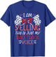 Checkered Flag Racing I'm Not Yelling T-Shirt - T-Shirt | Royal
