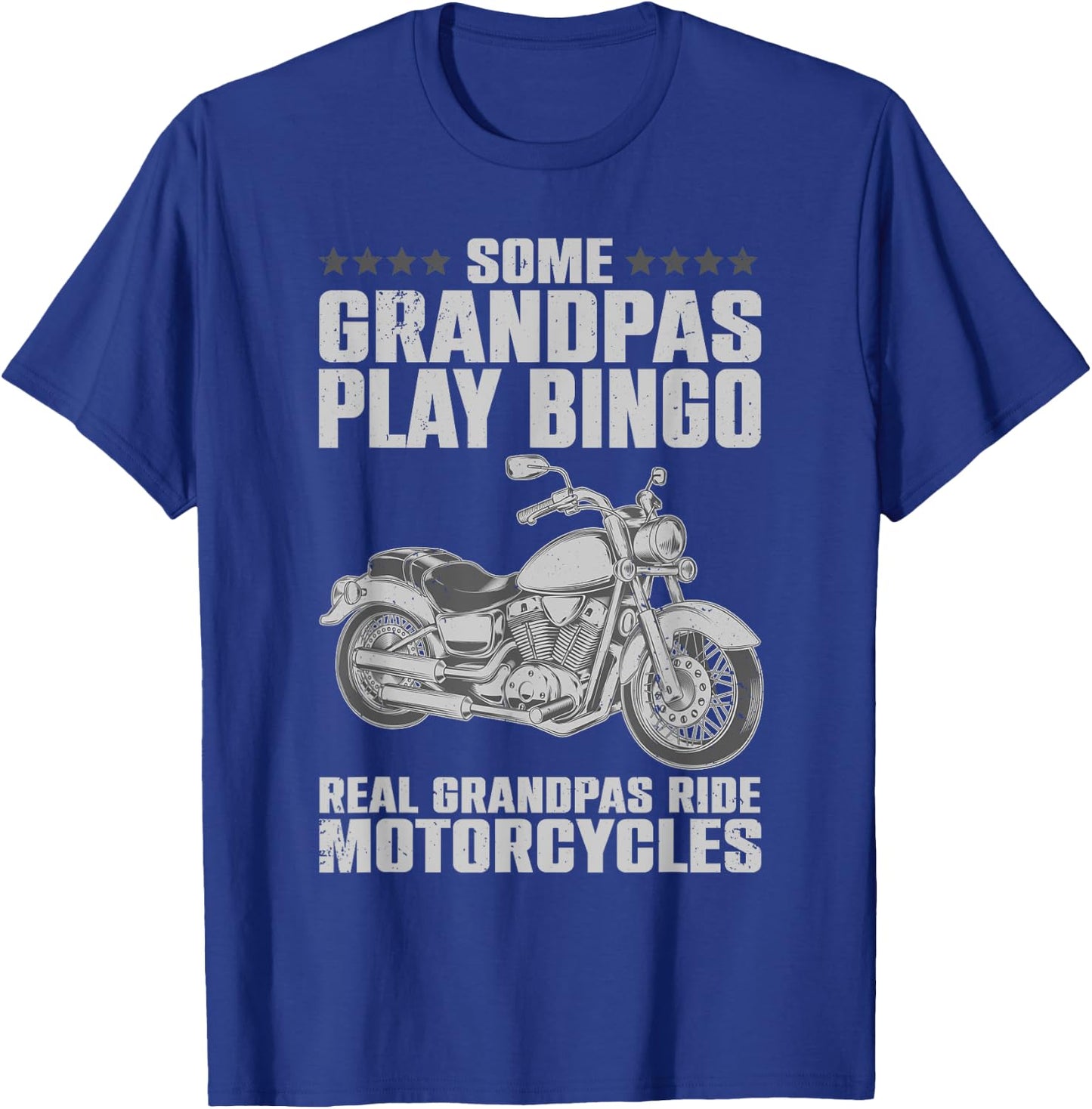 Funny Motorcycle For Grandpa Dad Motorcycle Lovers Riders T-Shirt - T-Shirt | Royal