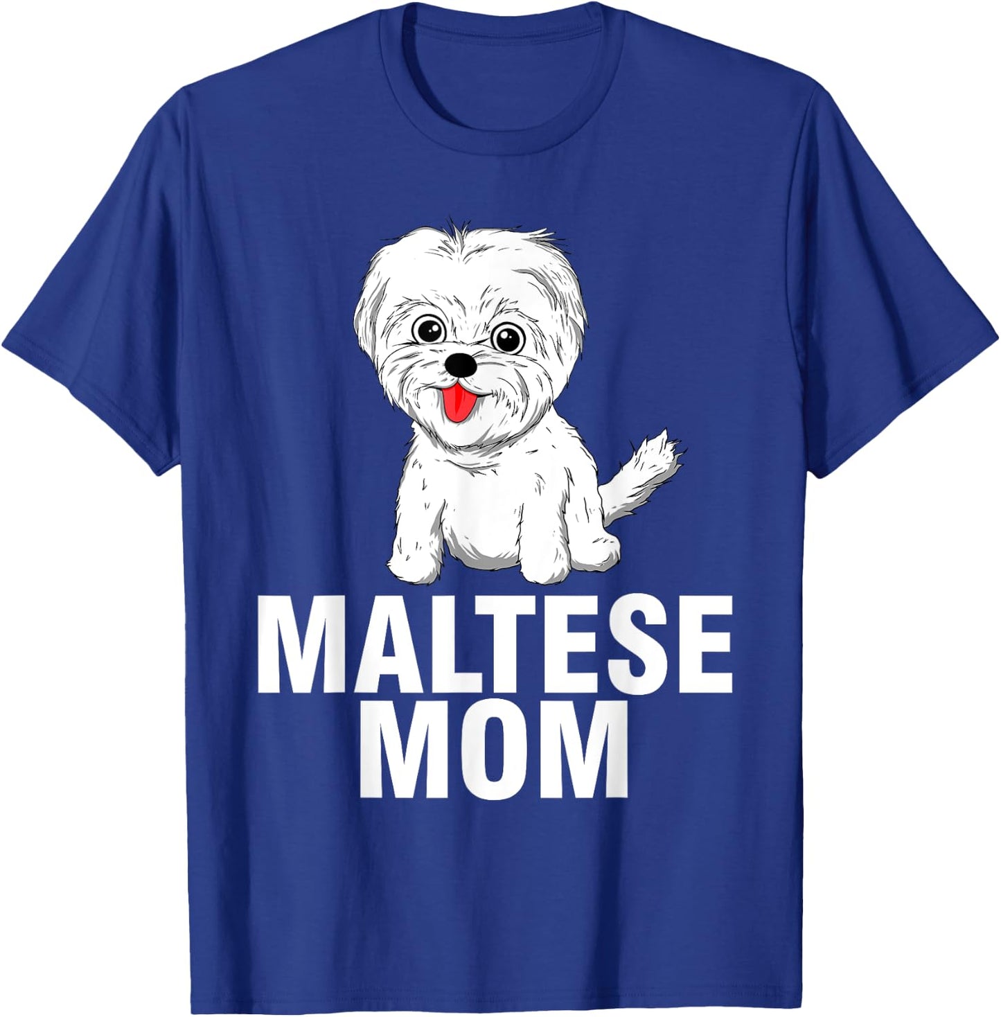 Cool Maltese Mom Girls Dog Groomer Dog Lover Owner T-Shirt - T-Shirt | Royal