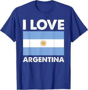 I Love Argentina I Heart Argentina Family Travel Argentina T-Shirt - T-Shirt | Royal