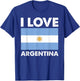 I Love Argentina I Heart Argentina Family Travel Argentina T-Shirt - T-Shirt | Royal