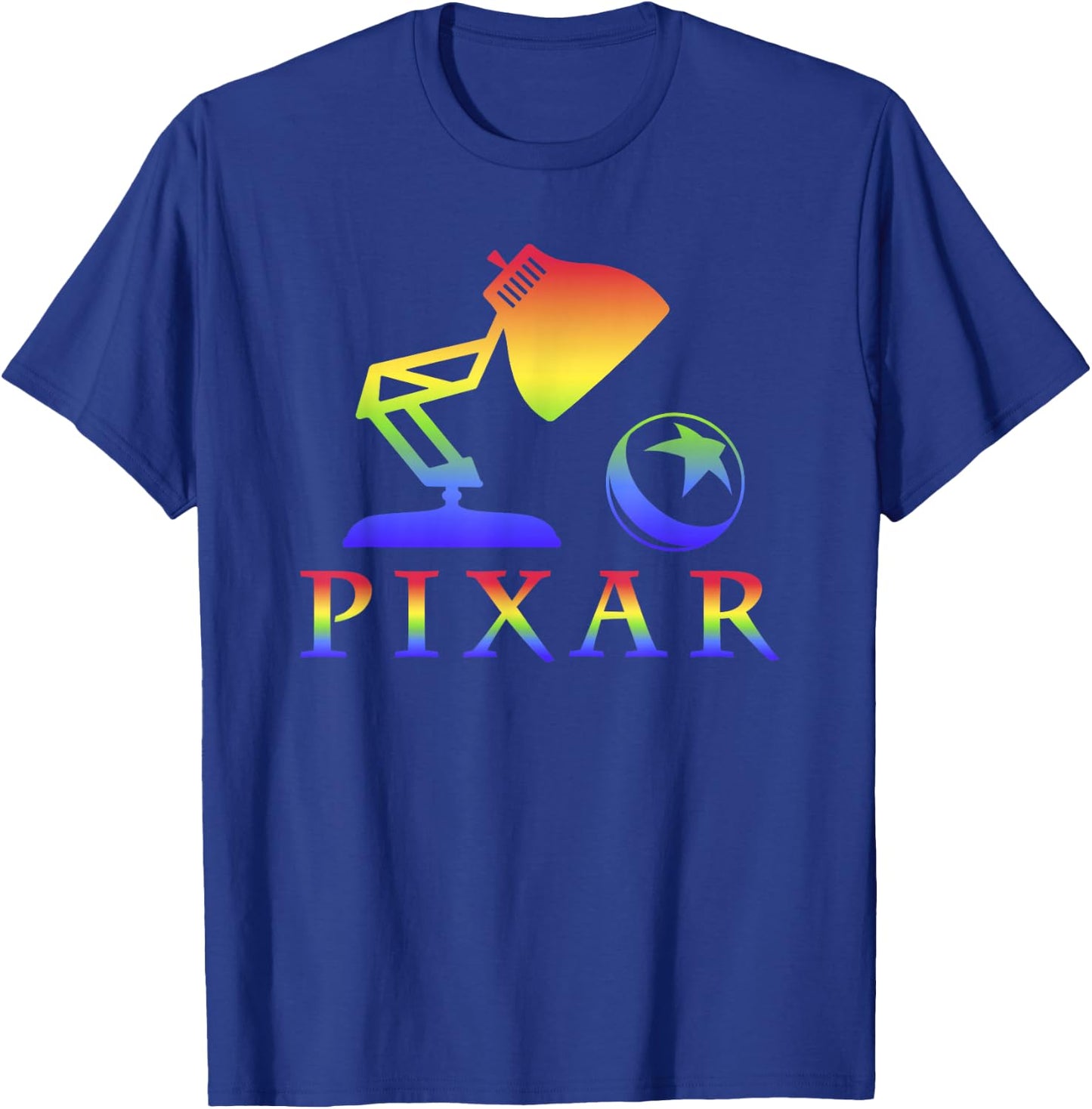 Disney Pixar Rainbow Pixar Logo T-Shirt - T-Shirt | Royal