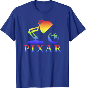 Disney Pixar Rainbow Pixar Logo T-Shirt - T-Shirt | Royal