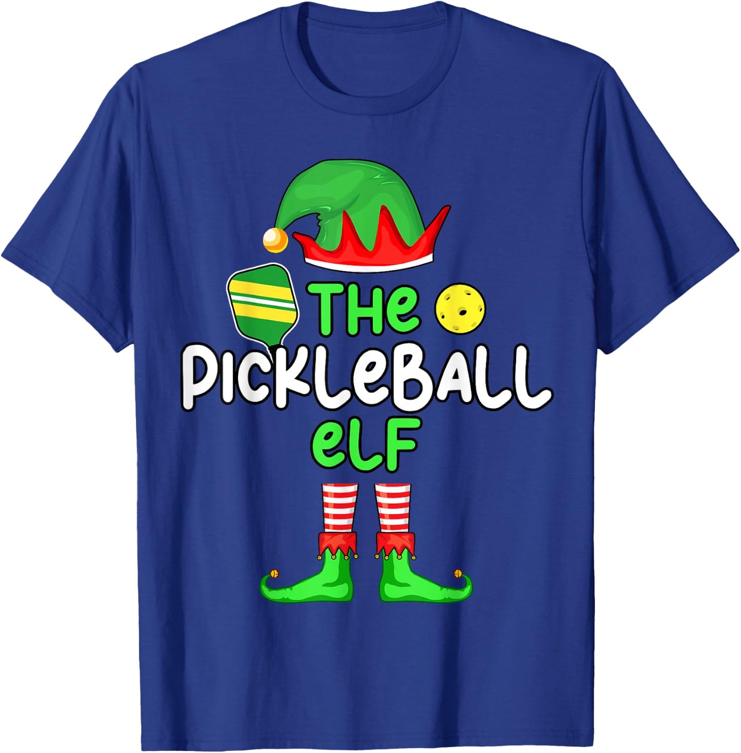 I'm The Pickleball Elf Christmas Family Matching Pajama T-Shirt - T-Shirt | Royal