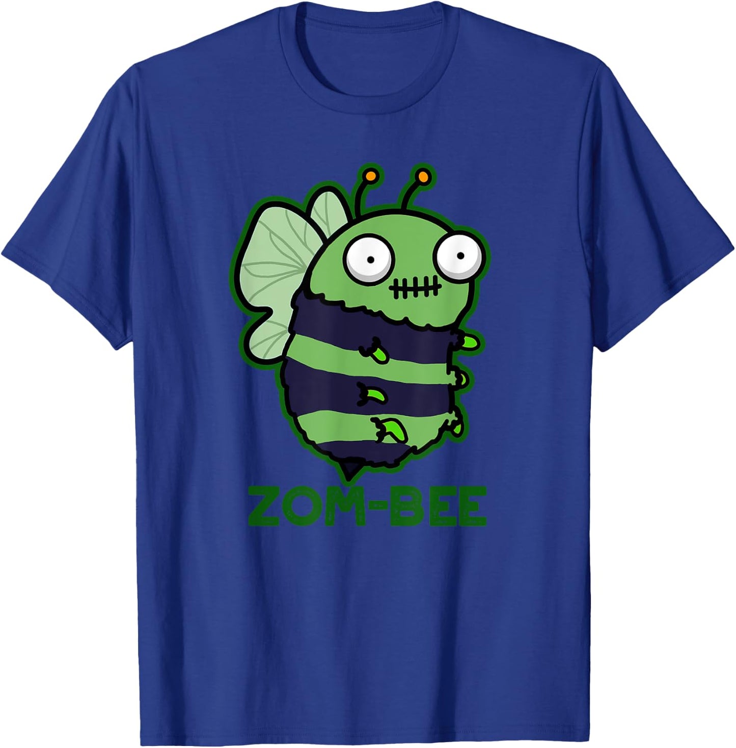 Zom-bee Funny Zombie Bee Pun T-Shirt - T-Shirt | Royal