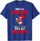 Sorry My Chicken Ate My Homework Kids Farmer Teacher School T-Shirt - T-Shirt | Royal