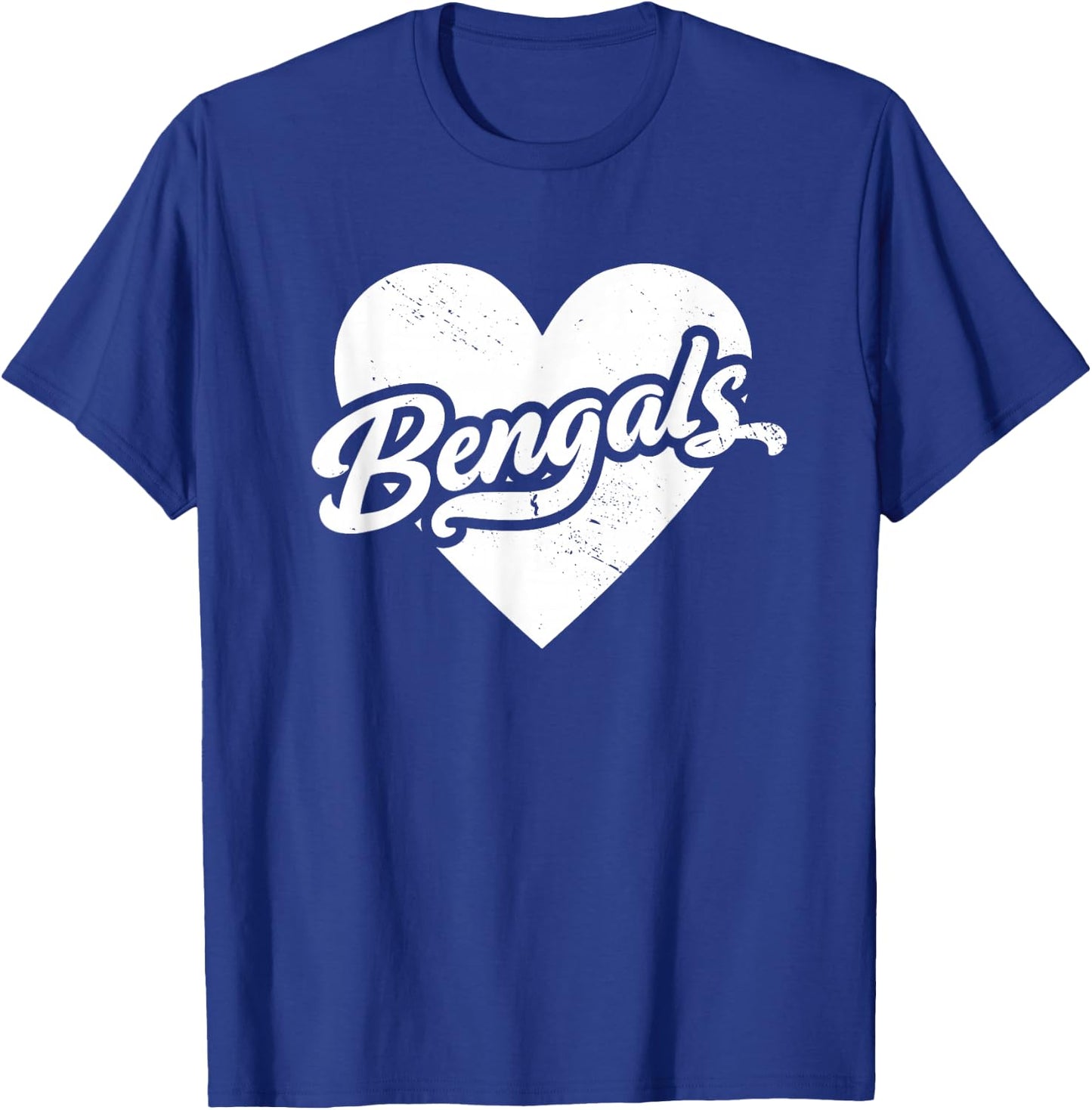 Vintage Bengals High School Spirit Go Bengals Love T-Shirt - T-Shirt | Royal
