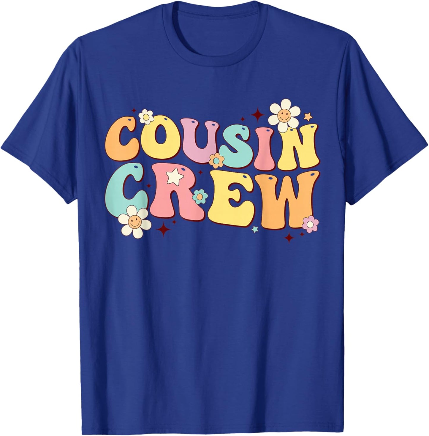 Cousin Crew Retro Groovy Summer Vacation Family Trip Toddler T-Shirt - T-Shirt | Royal
