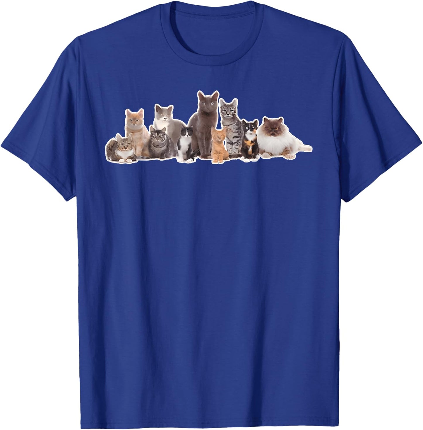 By Jade Cats Graphic Image Picture T-Shirt - T-Shirt | Royal