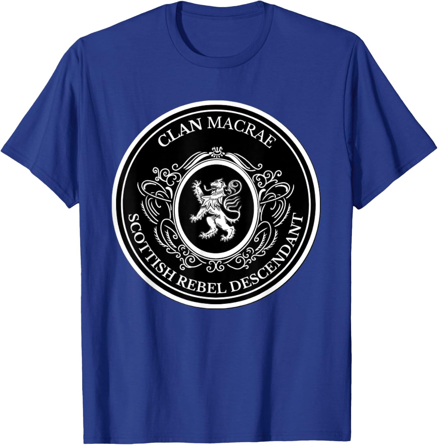 MacRae Scottish. Clan Scottish Lion Descent T-Shirt - T-Shirt | Royal