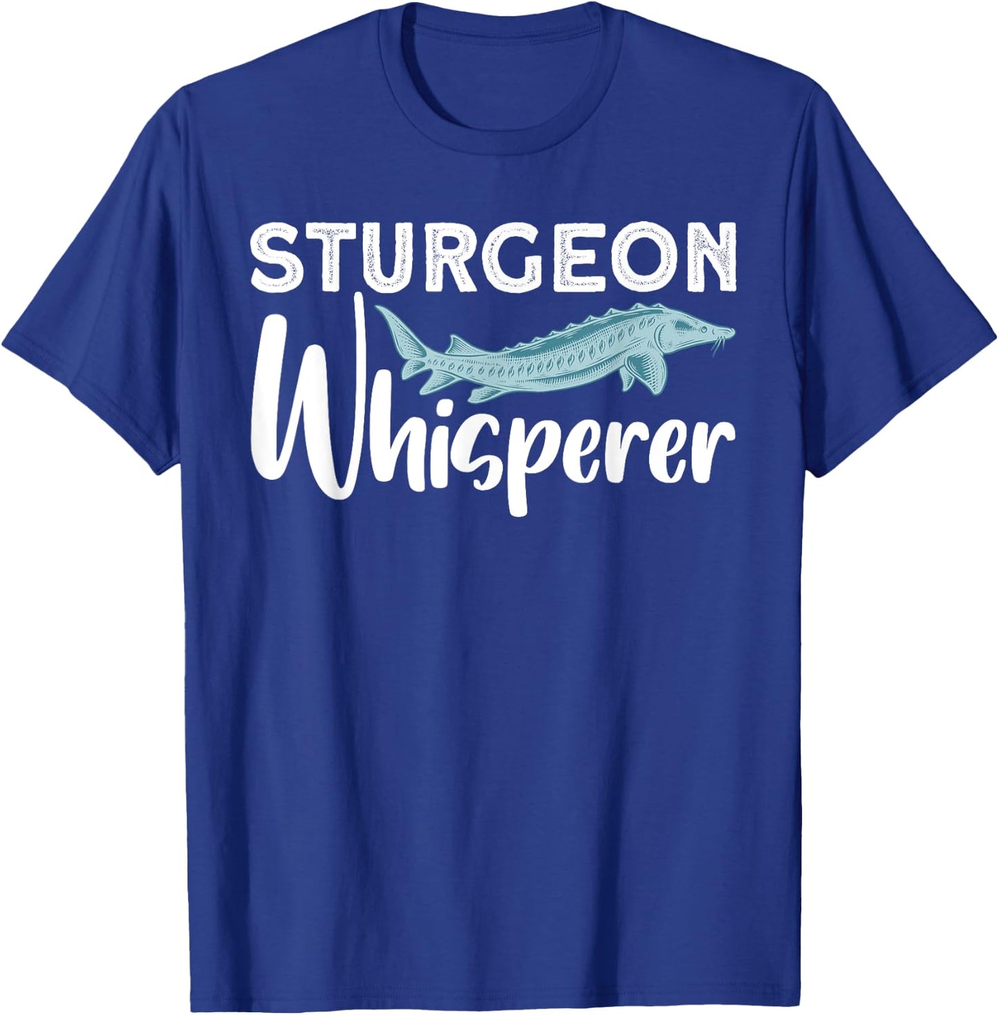 Funny Fishing Design Women Sturgeon Fishing Lovers T-Shirt - T-Shirt | Royal