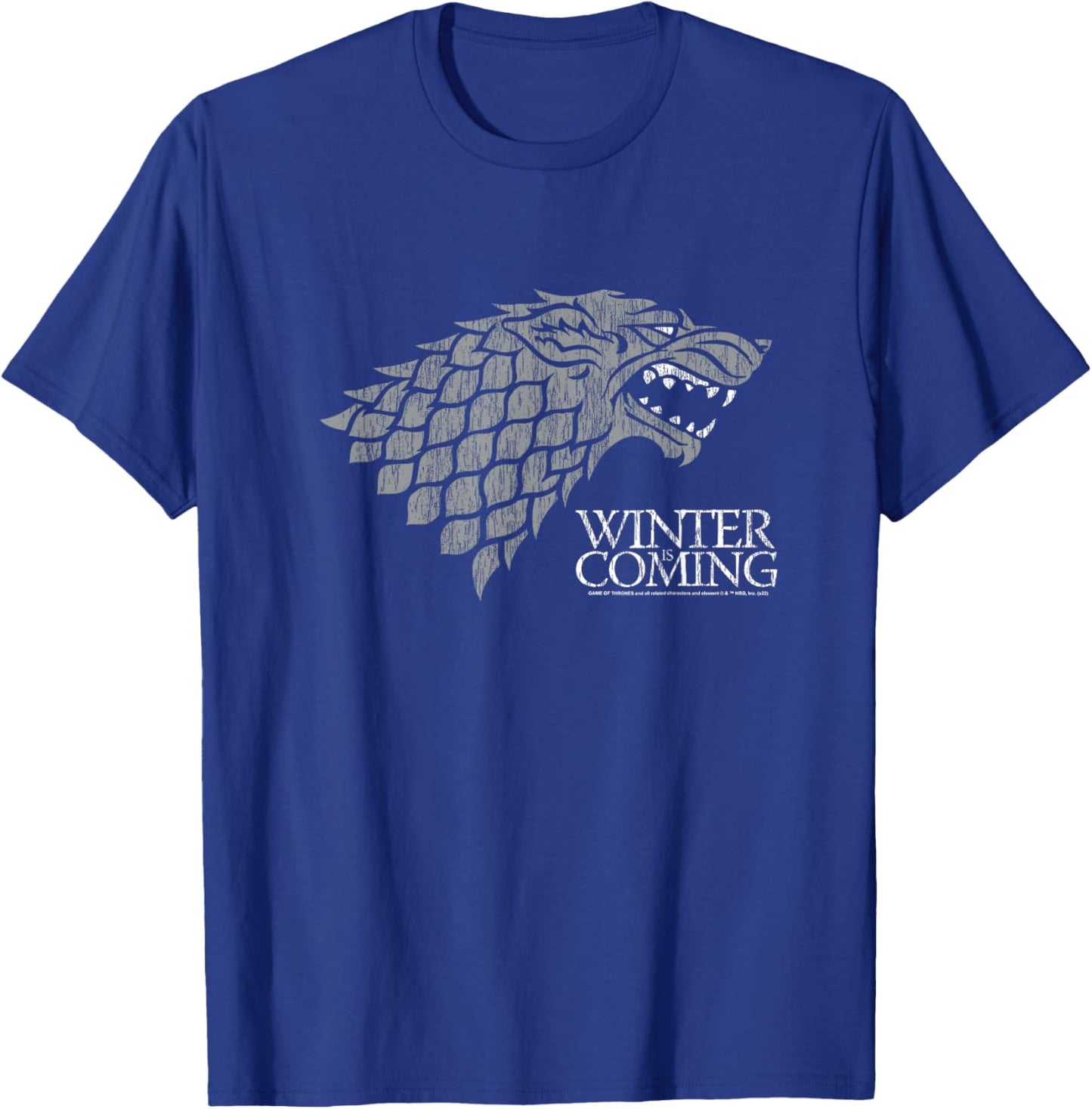 Game of Thrones Startk Winter is Coming on Black T-Shirt - T-Shirt | Royal