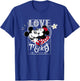Disney Mickey & Minnie Mouse Love Mickey Valentine's Day T-Shirt - T-Shirt | Royal