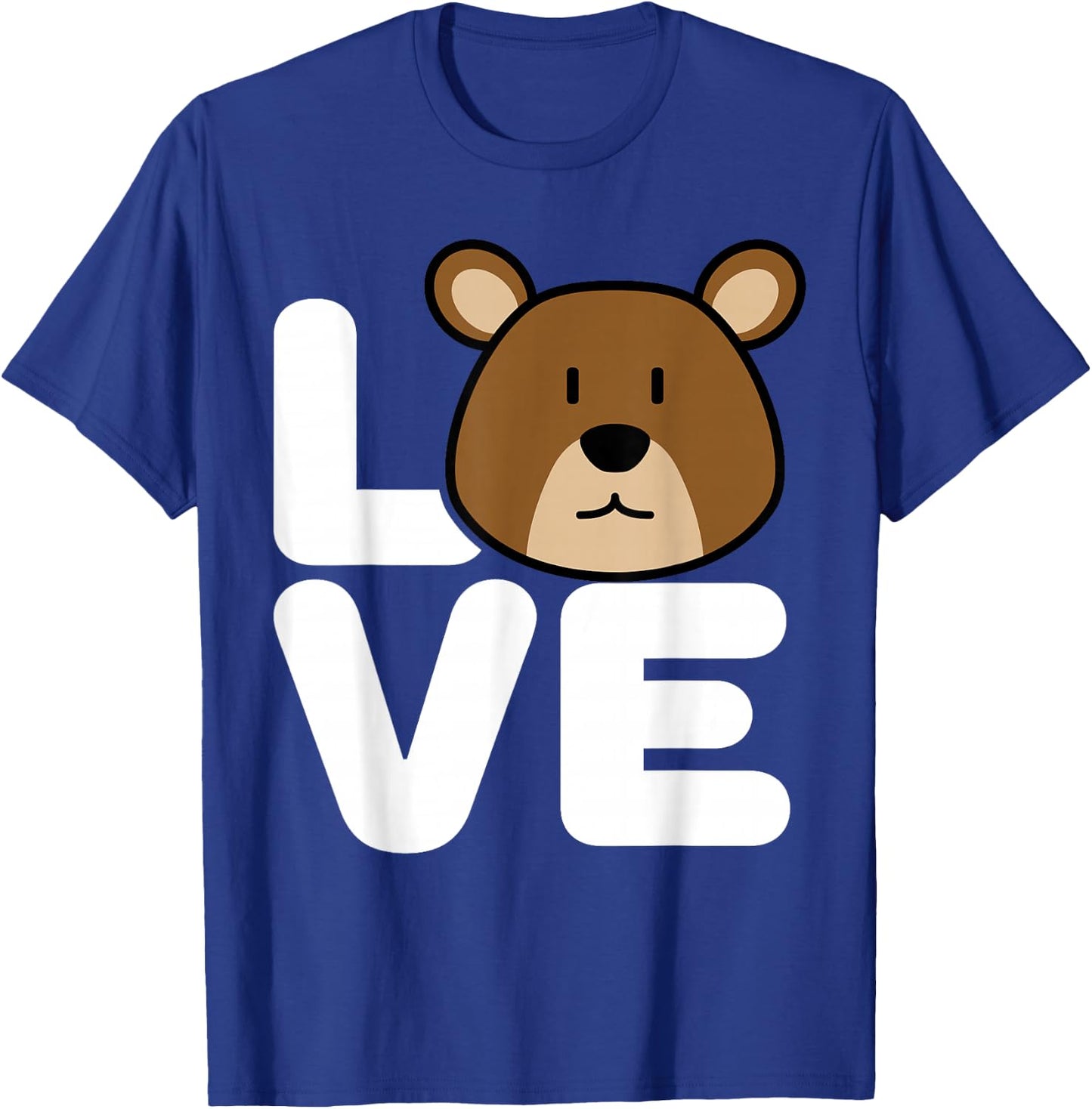 Love Cute Bear Wildlife Animal Graphic | Bear T-Shirt - T-Shirt | Royal