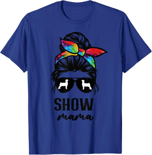 goat show mom goat Boer show mama T-Shirt - T-Shirt | Royal