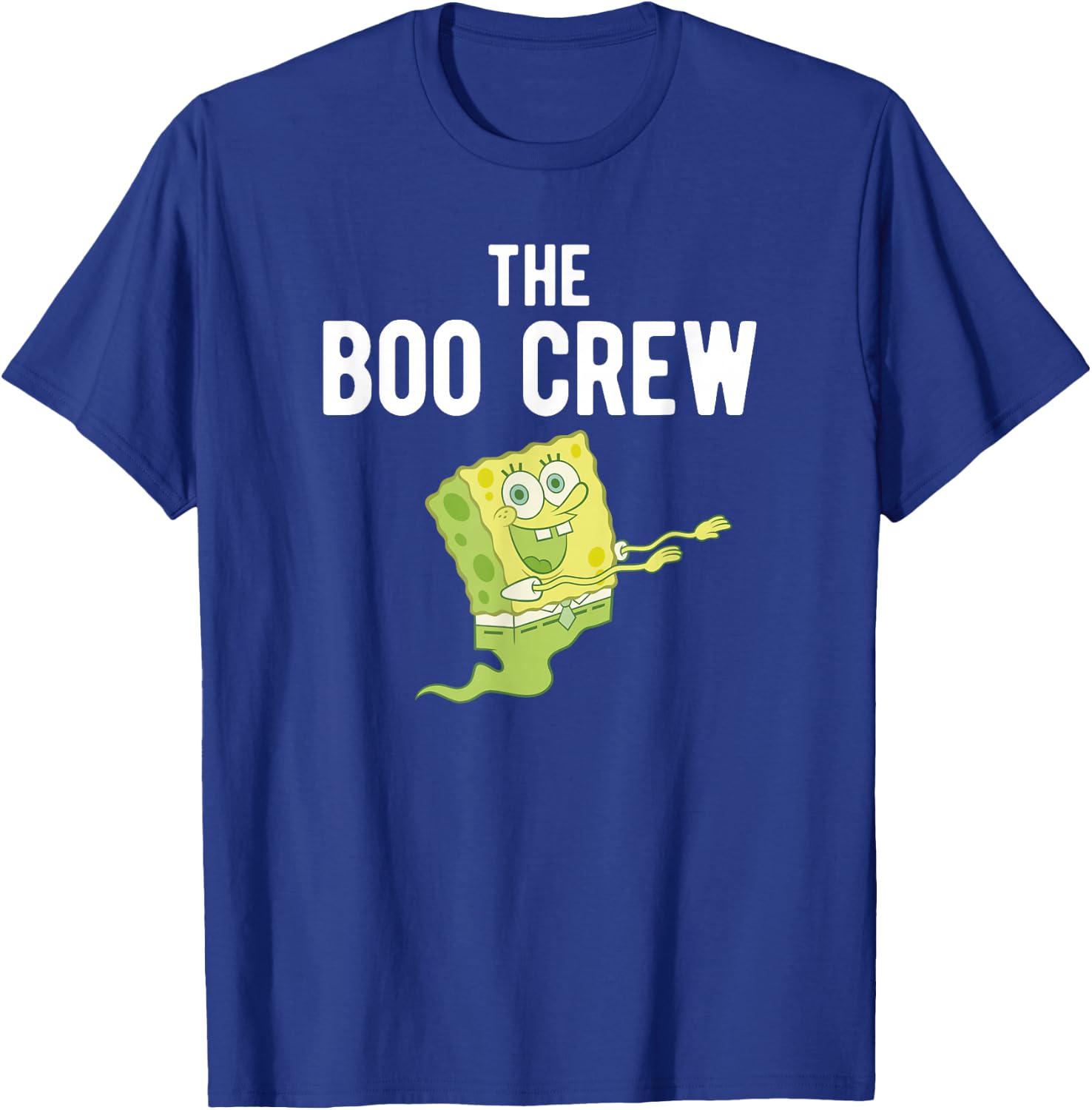 SpongeBob SquarePants Halloween SpongeBob Ghost Boo Crew T-Shirt - T-Shirt | Royal