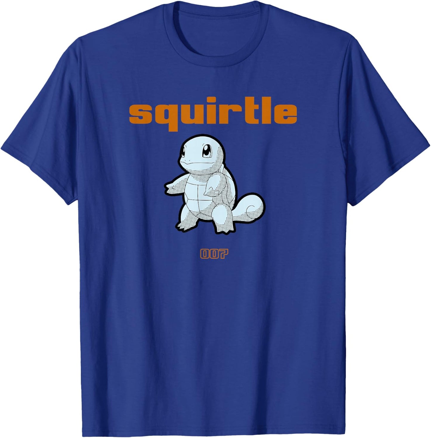 Pokémon Squirtle 007 Standing Pose Portrait T-Shirt - T-Shirt | Royal