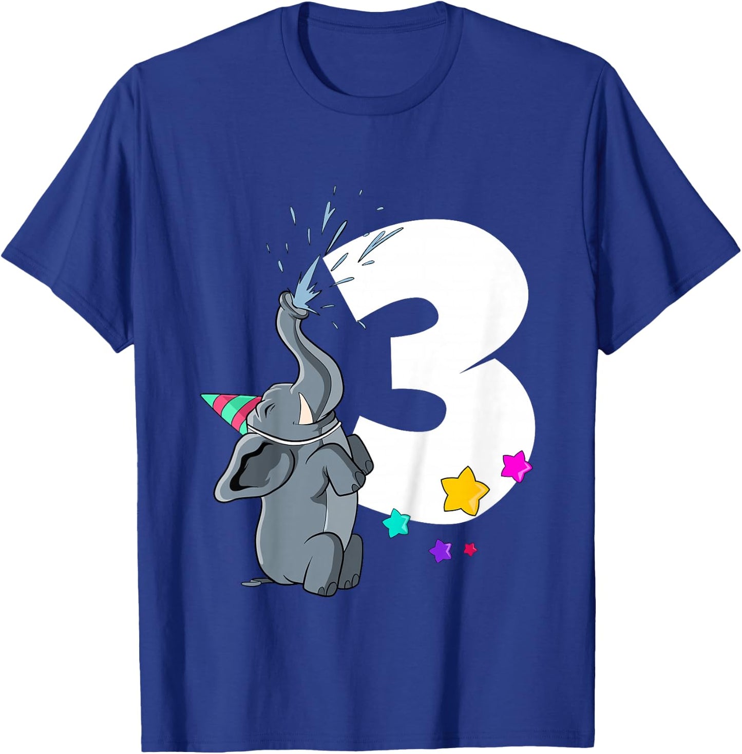 Elephant 3rd birthday 3 years old T-Shirt - T-Shirt | Royal