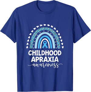 Childhood Apraxia Love Support Apraxia Awareness T-Shirt - T-Shirt | Royal