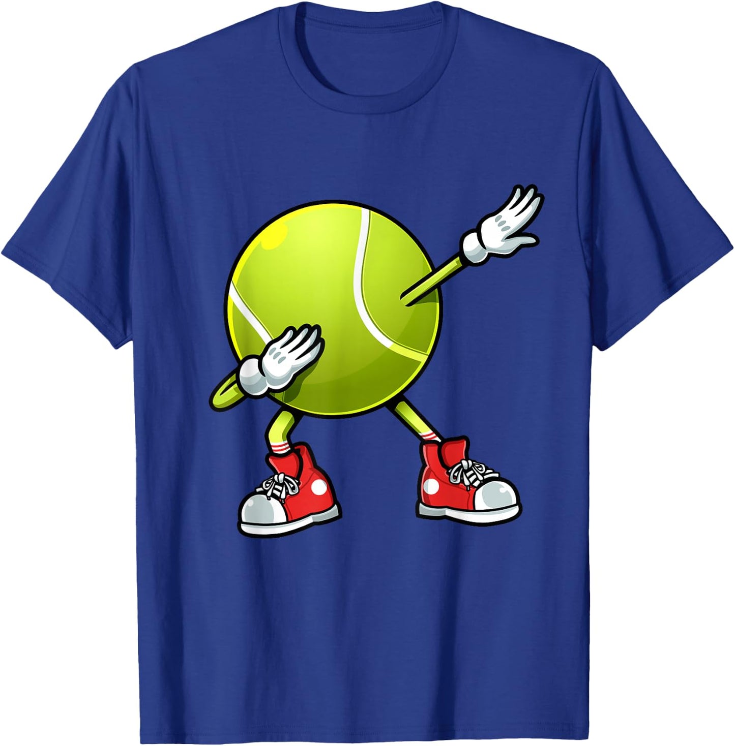 Funny Tennis Dab Ball Player Racket Sports Fan Dabbing T-Shirt - T-Shirt | Royal