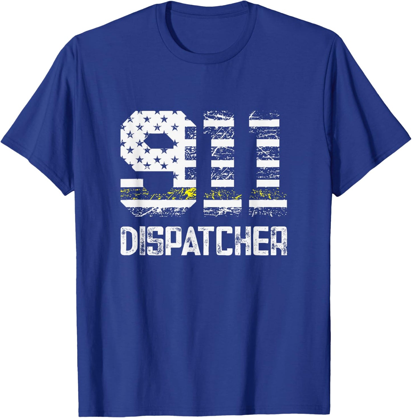 Fire Police Dispatcher 911 Emergency Services T-Shirt - T-Shirt | Royal