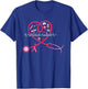 Medical Assistant Pink Stethoscope Heart Pink Breast Cancer T-Shirt - T-Shirt | Royal