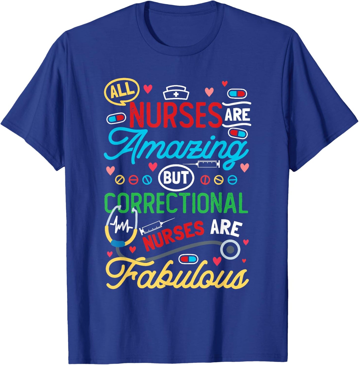 Correctional Care Nurse T-Shirt - T-Shirt | Royal