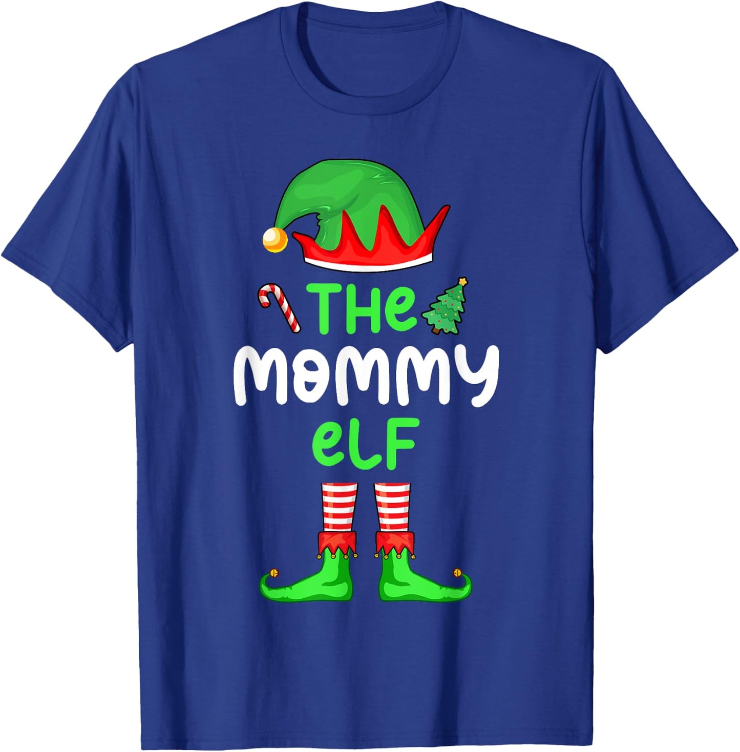 I'm The Mom Elf Christmas Family Matching Pajama Mommy Elf T-Shirt - T-Shirt | Royal