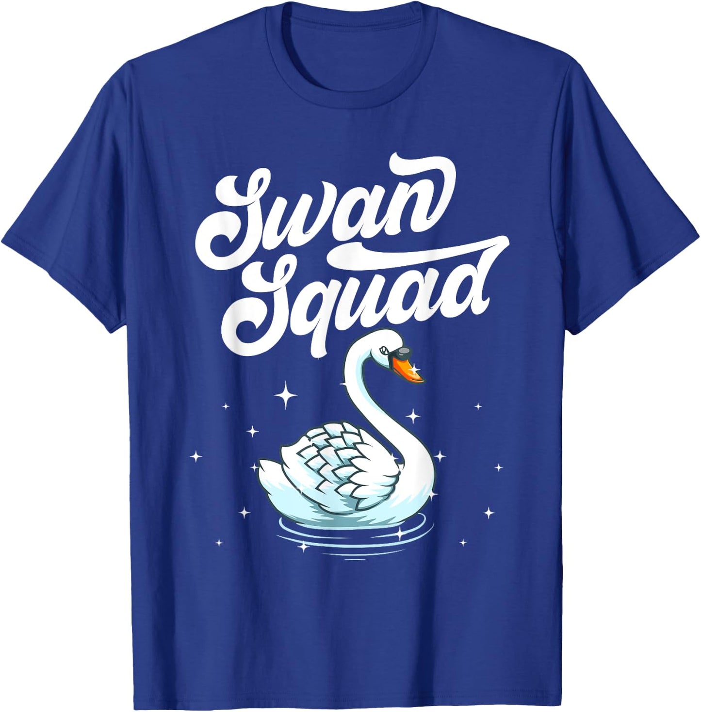 Cool Swan Art Women Bird Watcher Waterfowl Lake Swan T-Shirt - T-Shirt | Royal