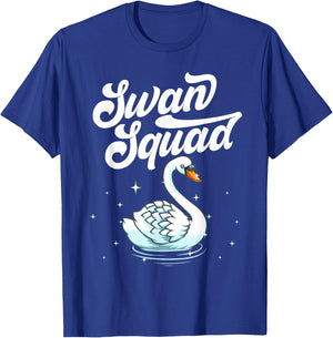 Cool Swan Art Women Bird Watcher Waterfowl Lake Swan T-Shirt - T-Shirt | Royal