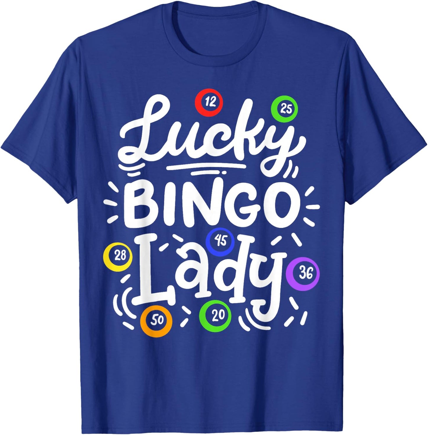 Bingo Lucky Bingo Lady T-Shirt - T-Shirt | Royal
