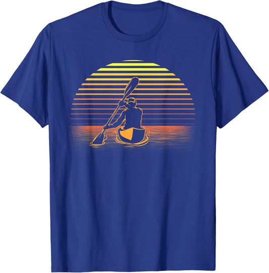 Cool Kayaking Art Women Kayak Paddling Sport Kayaker T-Shirt - T-Shirt | Royal