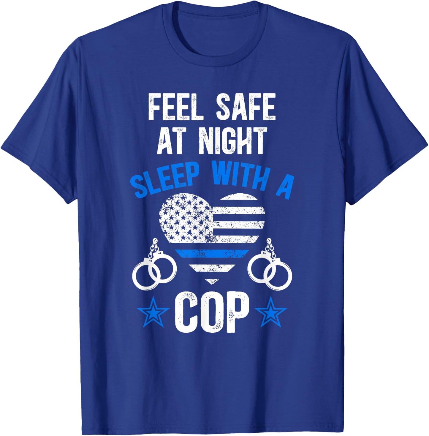 Funny Police Wife Of A Policeman Wife Black Police-Themed Women's T-Shirt - T-Shirt | Royal
