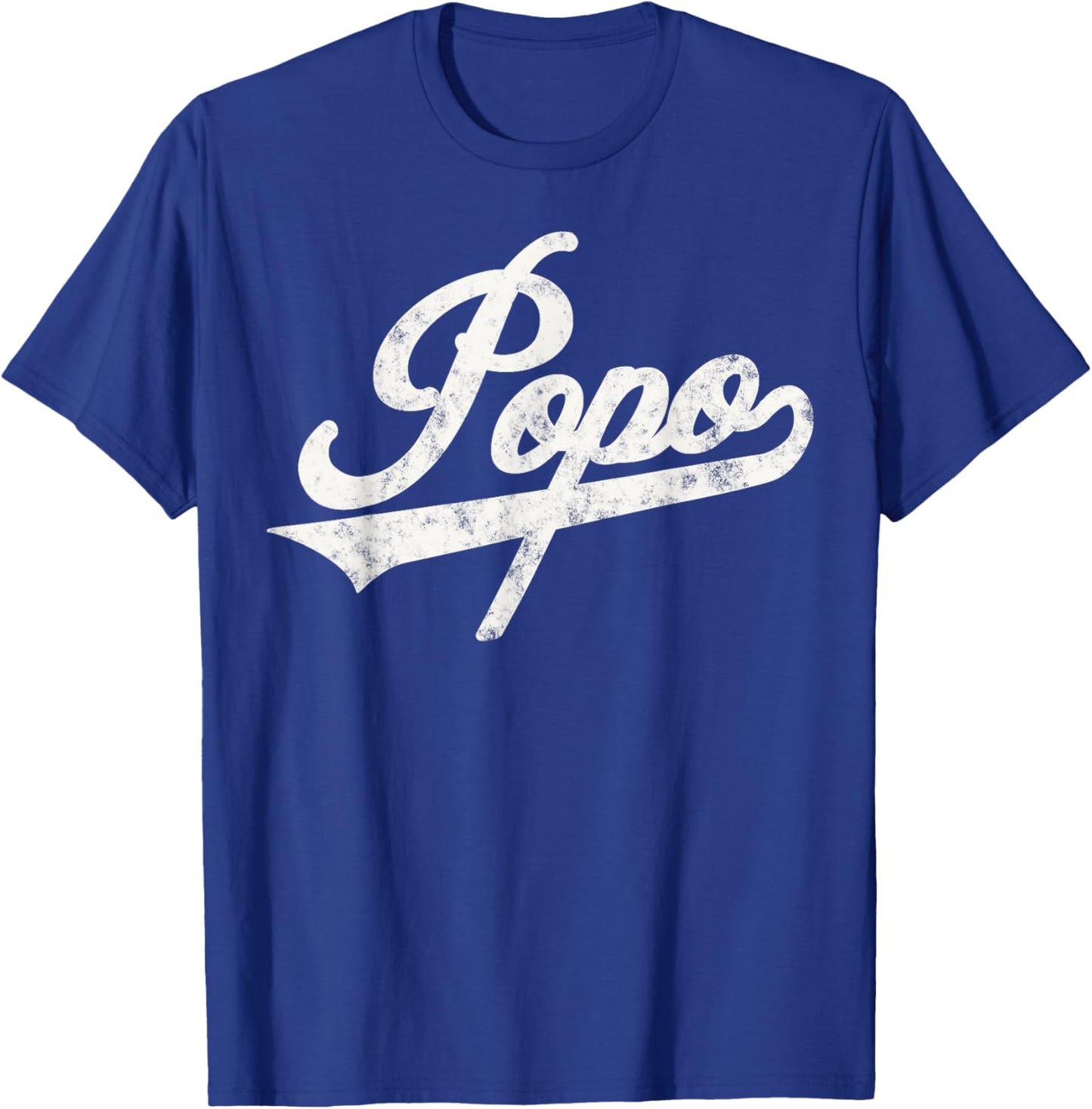 Popo Retro Style for Papa Grandpa T-Shirt - T-Shirt | Royal