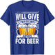 Will Give Cyber Security Advice For Beer Funny Cybersecurity T-Shirt - T-Shirt | Royal