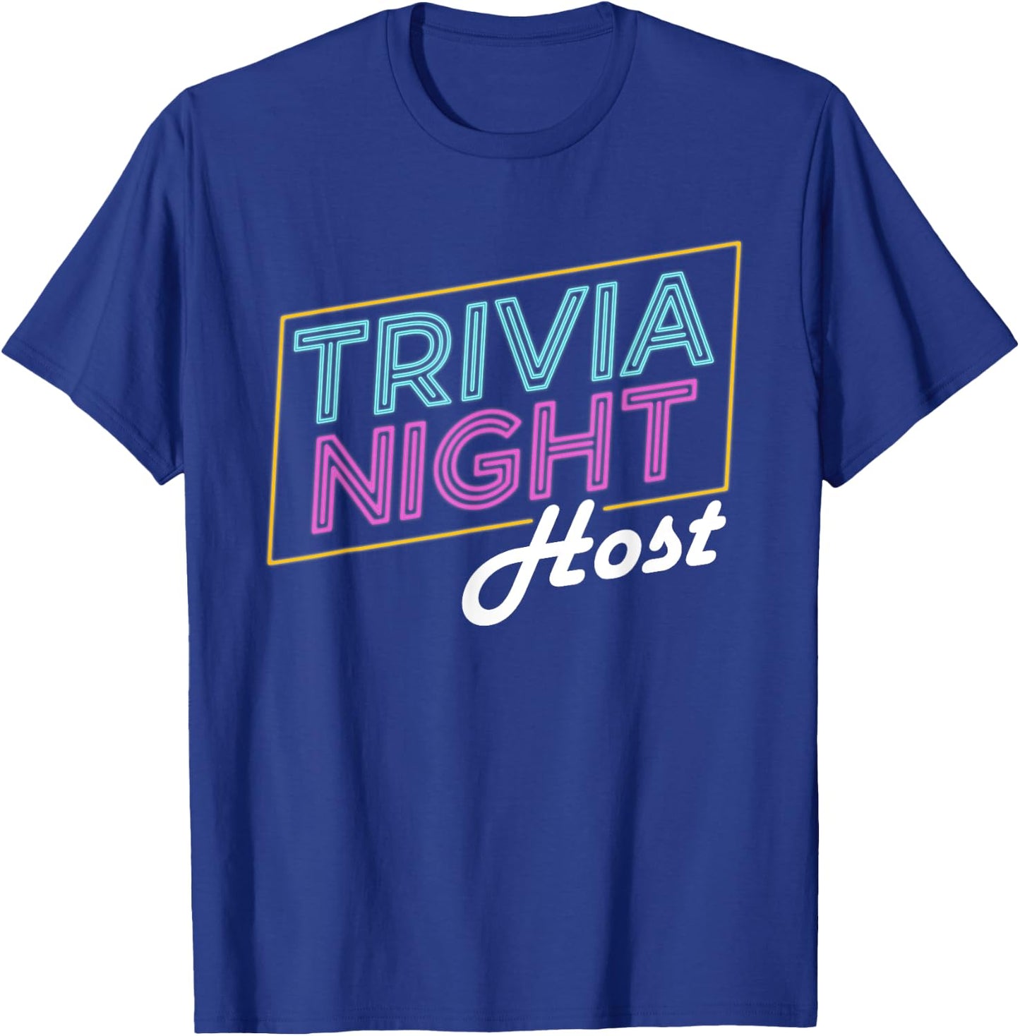 Board Game Apparel Trivia Night Host - Adults - Black - Short Sleeve - Letter Print - - Casual - Retro Trivia Host T-Shirt - T-Shirt | Royal