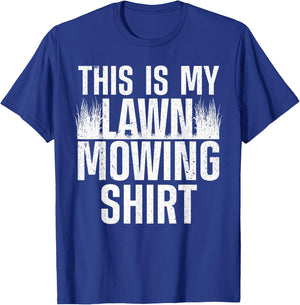 Cool Lawn Mowing Women Groundskeeper Care Landscaper T-Shirt - T-Shirt | Royal