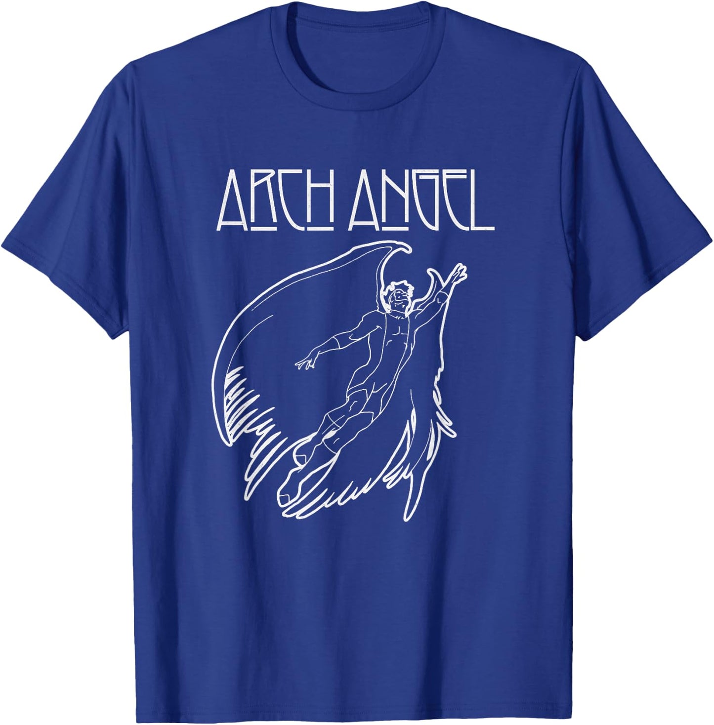 Marvel X-Men Archangel Taking Flight Line Art T-Shirt - T-Shirt | Royal