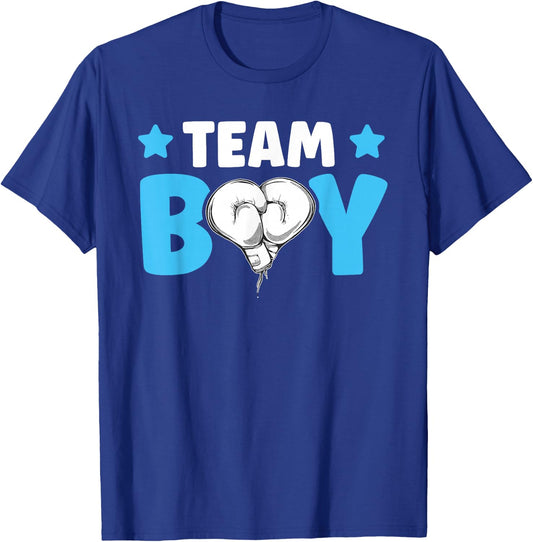 Team Boy Design for a Boxing Gender Reveal T-Shirt - T-Shirt | Royal