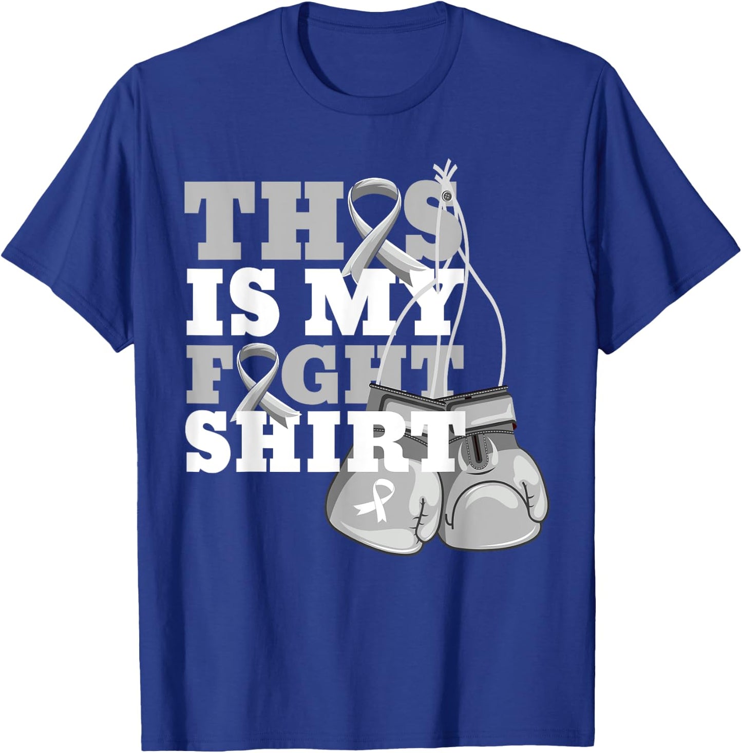 This Is My Fight Shirt Parkinson's Disease Fighter Support T-Shirt - T-Shirt | Royal