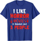 Horror Movie Gift Scary Movies True Crime T-Shirt - T-Shirt | Royal