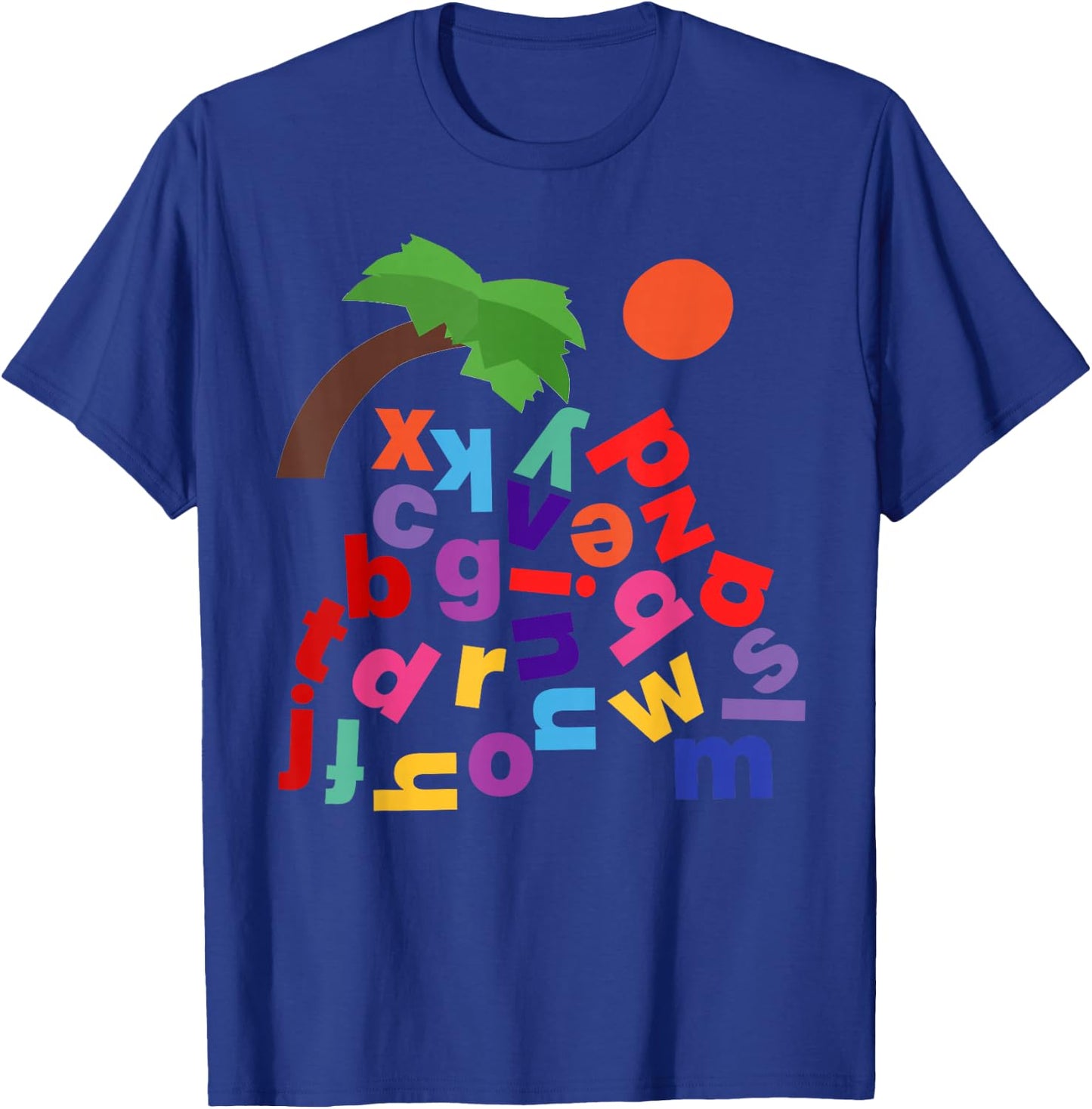 Alphabet Boom Tree T-Shirt - T-Shirt | Royal