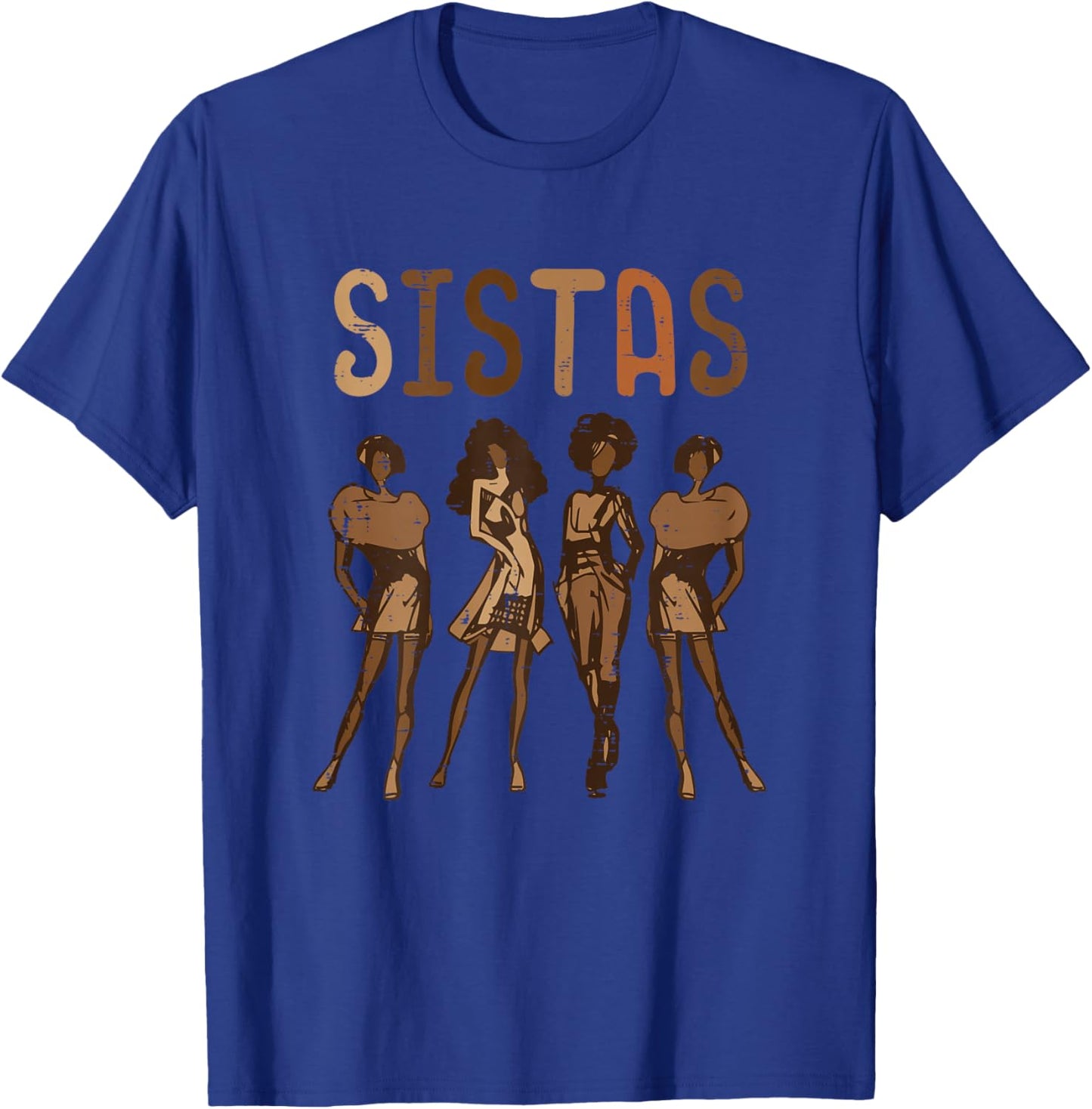 Black History Sistas Melanin Pride African American Women T-Shirt - T-Shirt | Royal