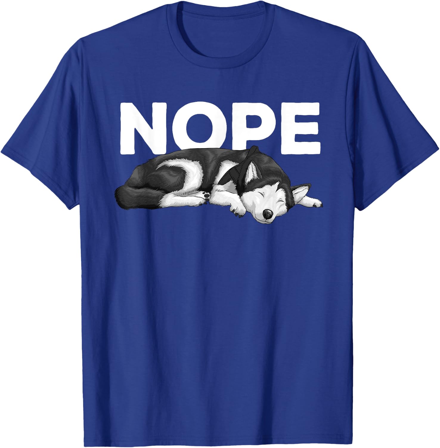 Funny Siberian Husky Design Women Husky Dog Lovers T-Shirt - T-Shirt | Royal