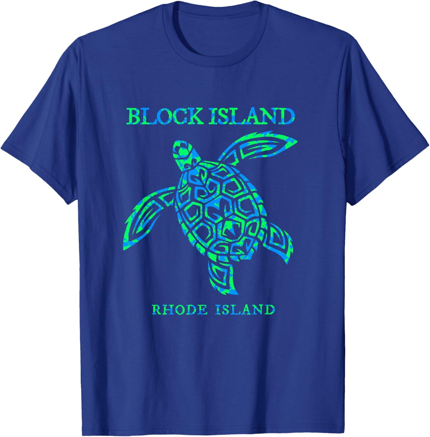 Block Island Rhode Island Sea Turtle Boys Girls T-Shirt - T-Shirt | Royal