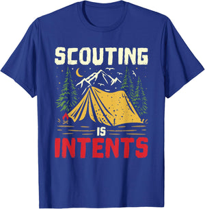 Scouting Is Intents Funny Scout Leader Scouting Camping T-Shirt - T-Shirt | Royal