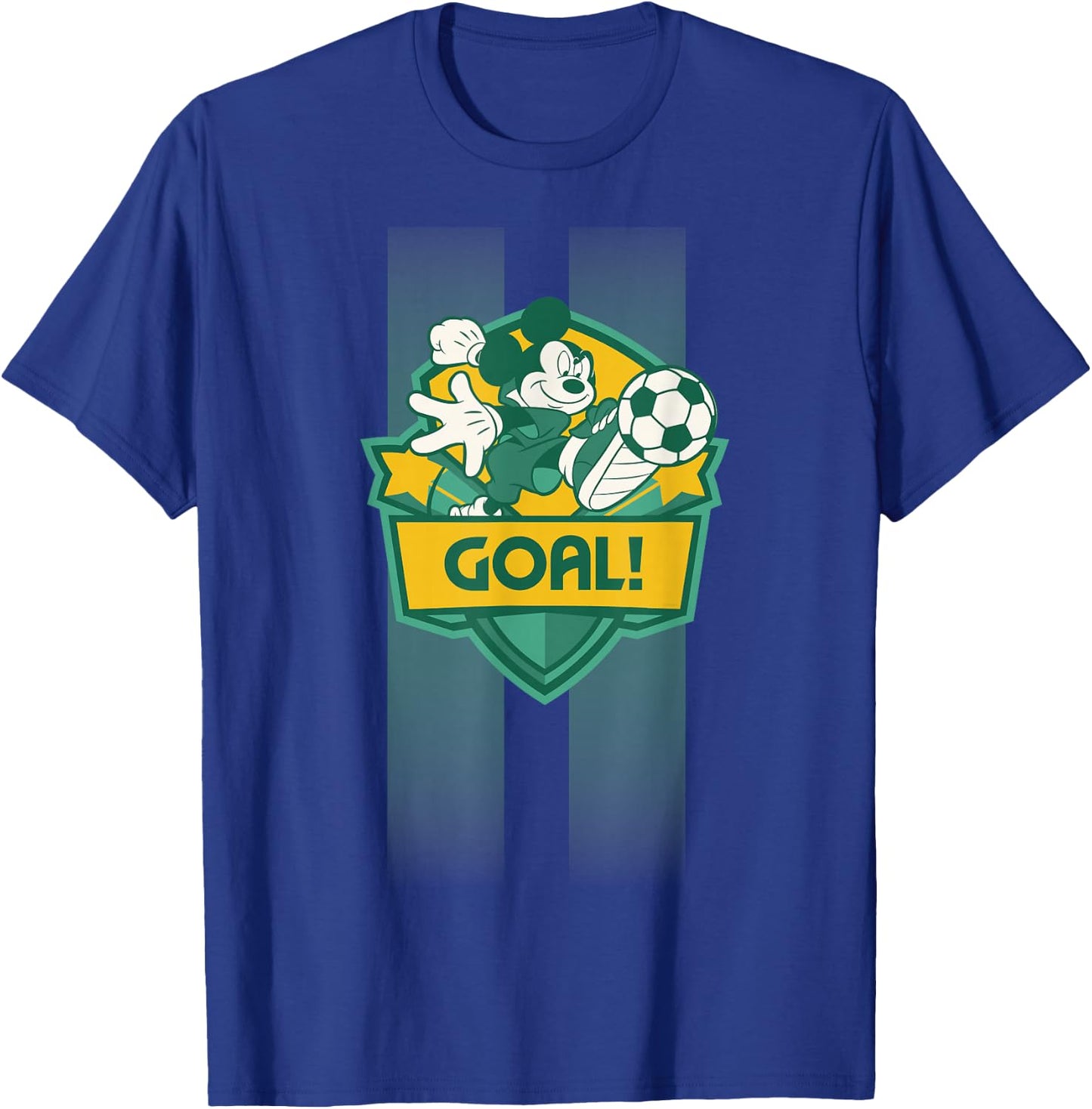 Disney Mickey Mouse Sports Goal Winning Kick Soccer Ball T-Shirt - T-Shirt | Royal