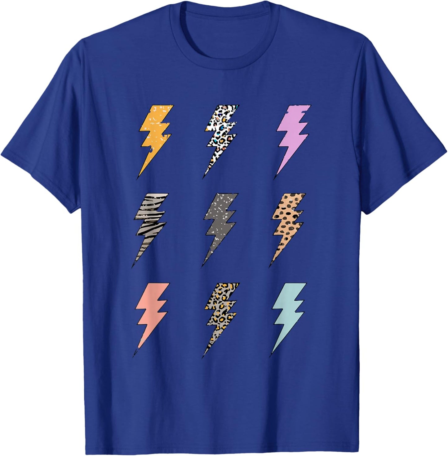 Lightning Bolt Leopard Zebra Cheetah Shirt, Lightning Bolt T-Shirt - T-Shirt | Royal