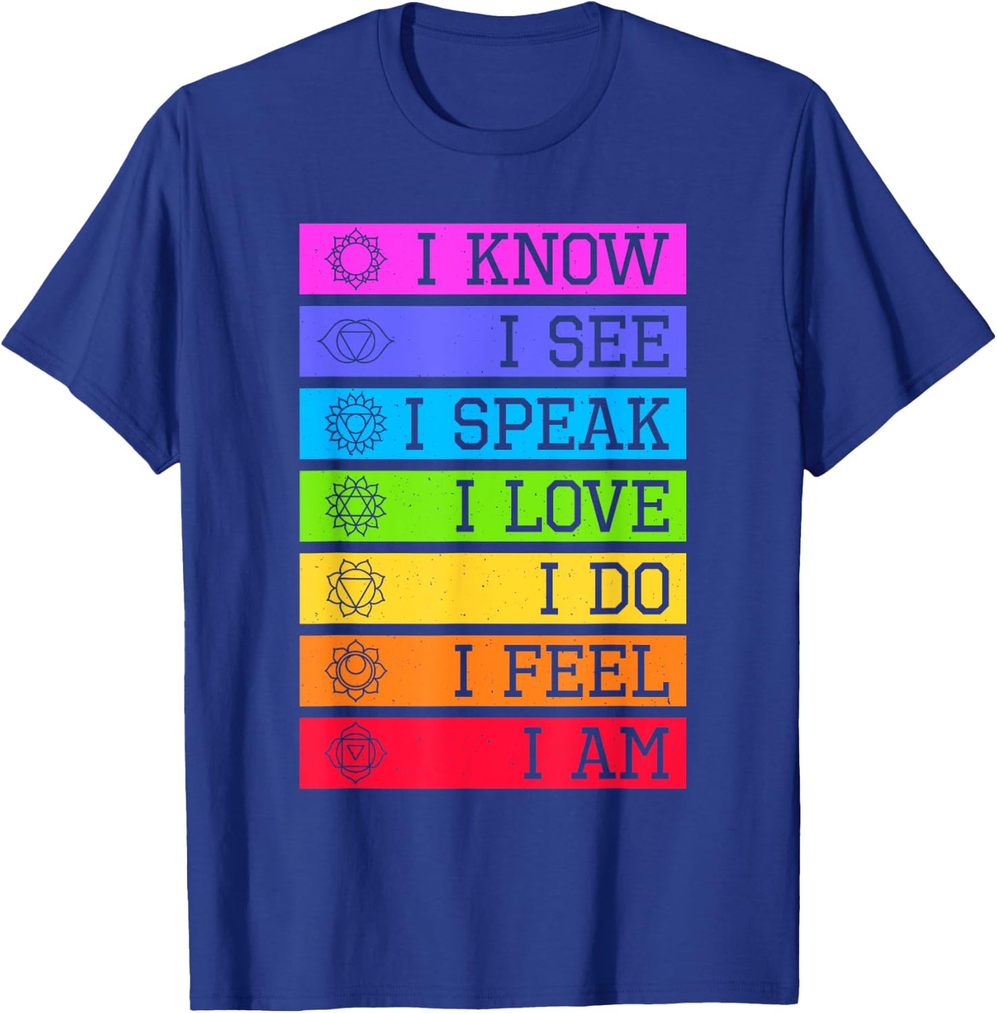 Namaste Yoga Meditation 7 Chakras Spiritual T-Shirt - T-Shirt | Royal